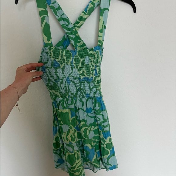 Show Me Your MuMu Green Floral Mini Dress - Picture 3 of 5